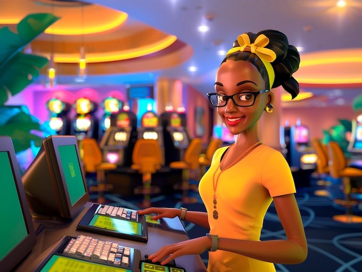 Studio siaran Macau Pools di benua bet dengan dealer dan kamera HD